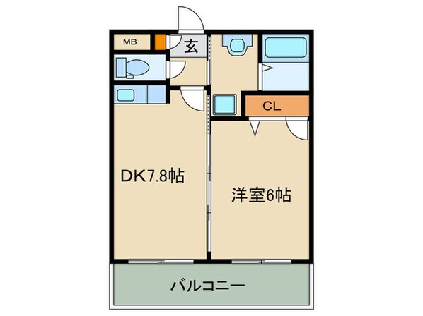 ベイシック大名の物件間取画像